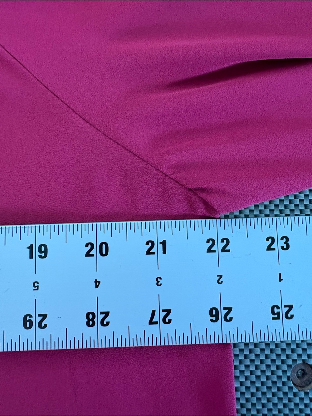 LOFT Raspberry-Pink Button Front Mandarin Collar Blouse - Picture 7 of 8